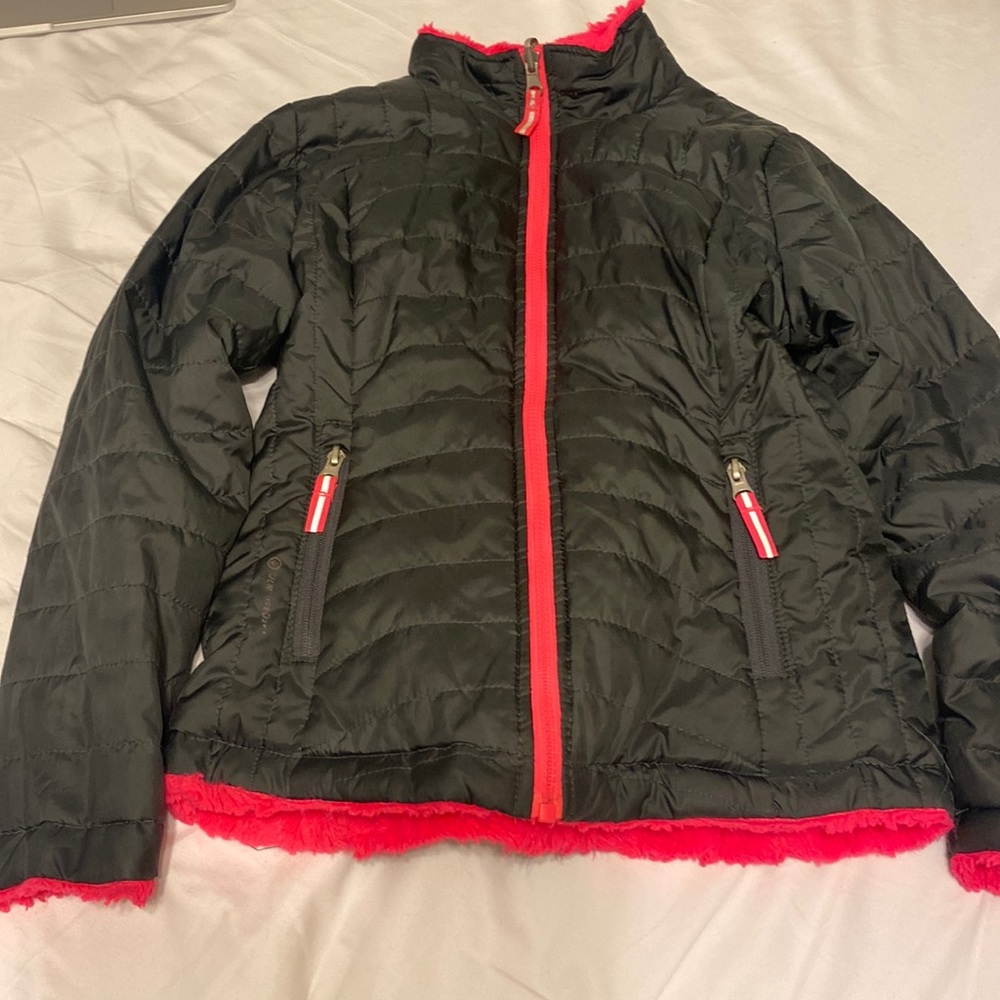 grey and pink jacket KIDS